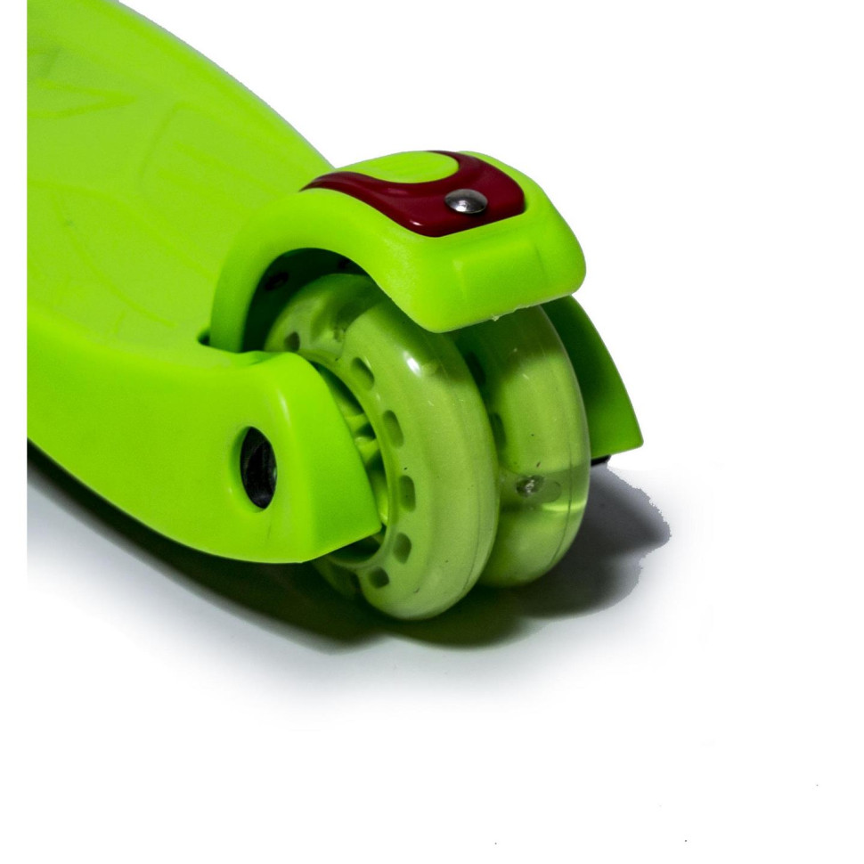 Детский четырехколесный самокат MAXI Bambi 1451405545 Green с подсветкой