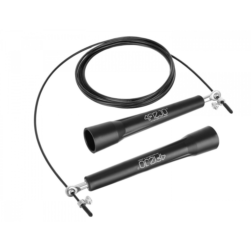 Скакалка скоростная для кросфита Standard+ 4FIZJO 4FJ0183 Black