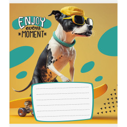 Тетрадь ученическая "Лови момент" Leader 012-500240K-3 в клеточку, 12 листов