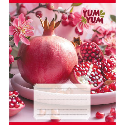 Тетрадь ученическая "Фрукты" Leader 036-580143L-3 в линию, 36 листов Тетрадь ученическая "Фрукты" Leader 036-580143L-3 в линию, 36 листов