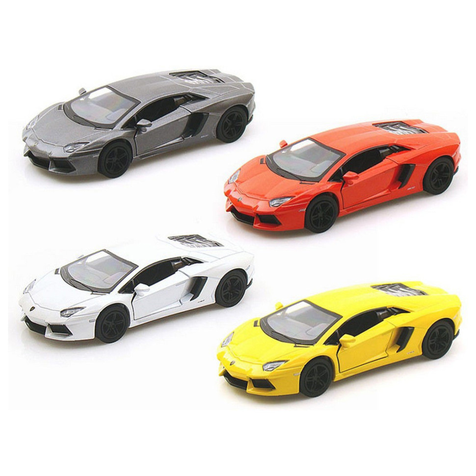 Автомодель легковая LAMBORGHINI AVENTADOR LP 700-4, 5'' Kinsmart KT5355W инерционная, масштаб 1:38