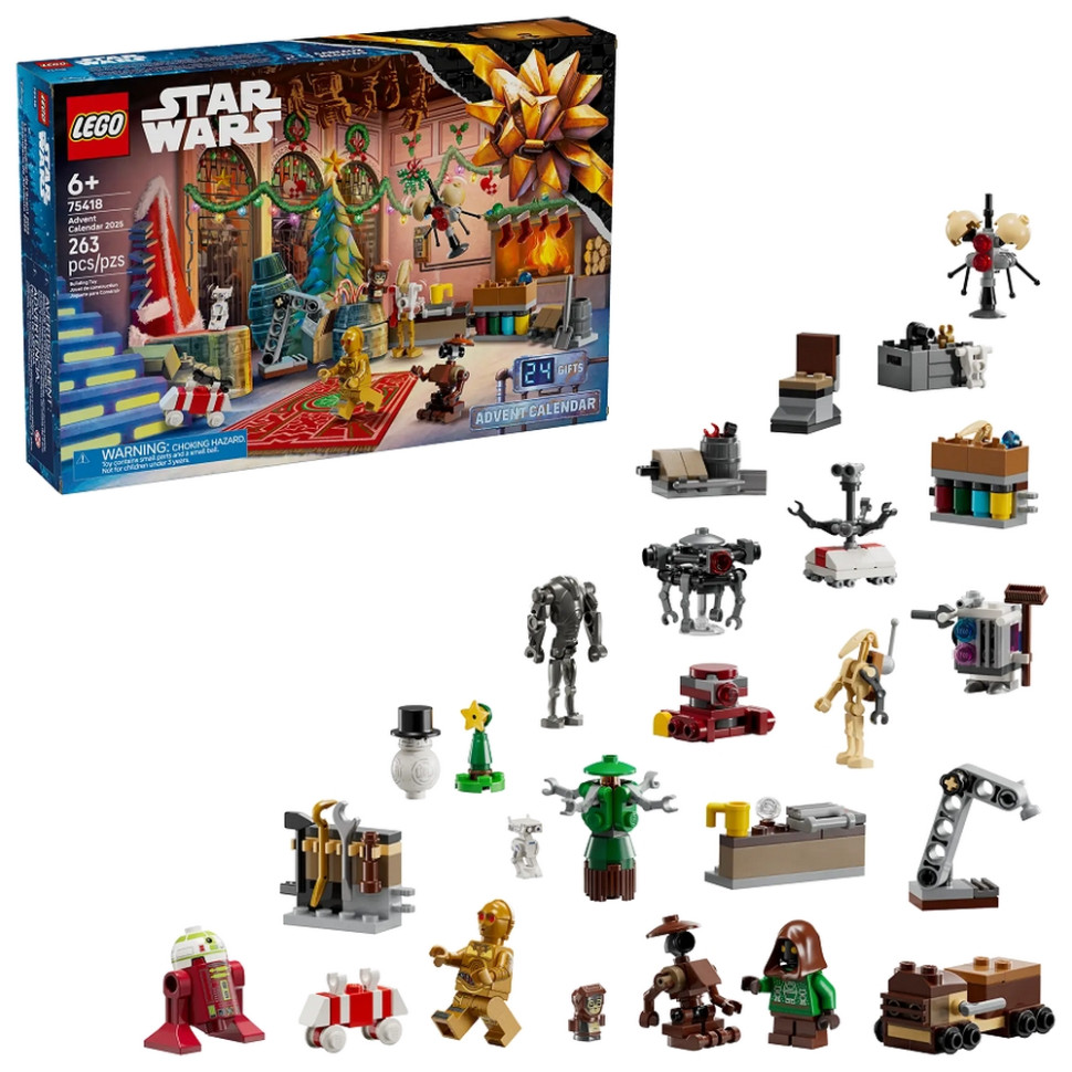 Конструктор Advent Star Wars 2025 LEGO 75418, 2663 деталі