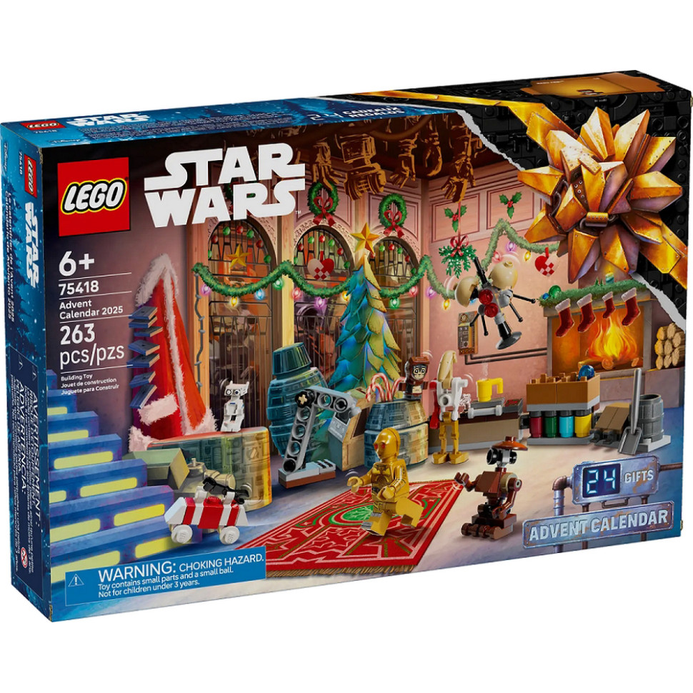 Конструктор Advent Star Wars 2025 LEGO 75418, 2663 деталі