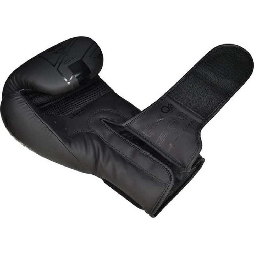 Боксерські рукавиці F6 Kara Matte RDX Inc Limited BGR-F6MB-16OZ, Black 16 унцій (капа в комплекті)