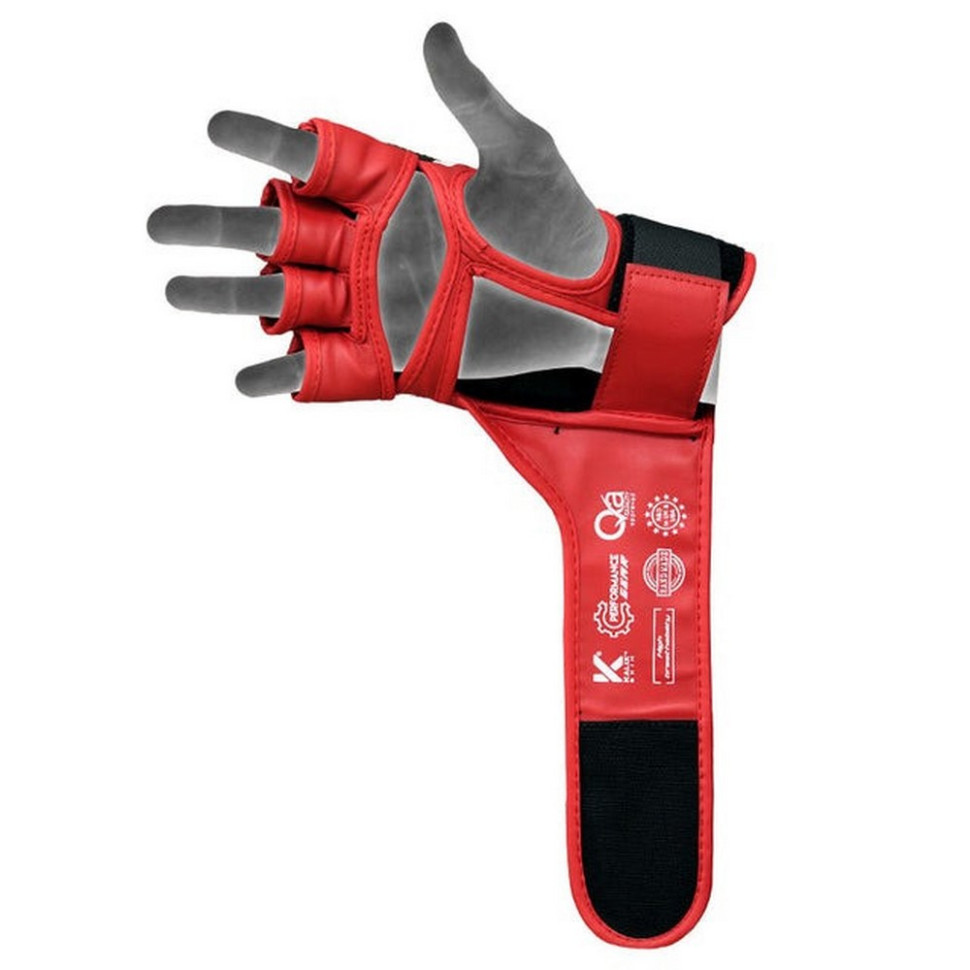 Перчатки для ММА AURA PLUS T-17 RDX Inc Limited GGR-T17RB-L+ Red/Black, L (капа в комплекте)