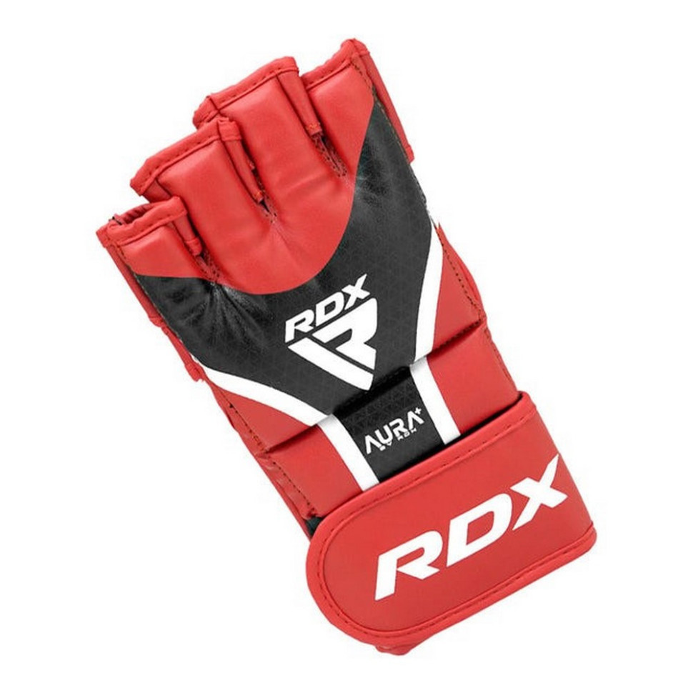 Перчатки для ММА AURA PLUS T-17 RDX Inc Limited GGR-T17RB-L+ Red/Black, L (капа в комплекте)