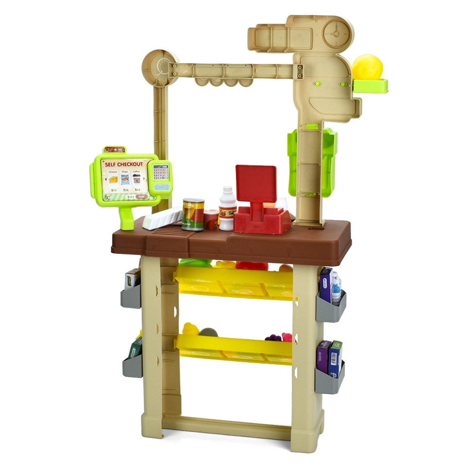 Ігровий набір Магазин Bambi 922-204 каса, сканер, звук, світло, продукти, 61 предмет