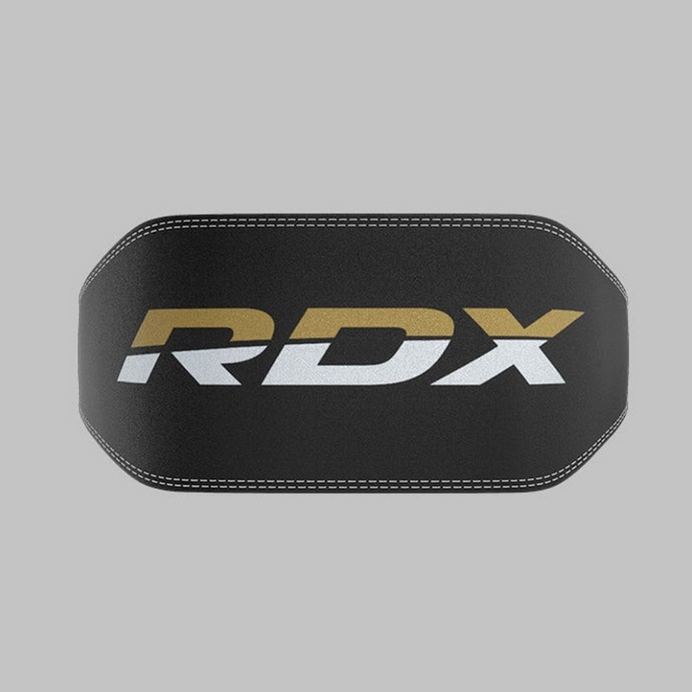 Пояс для тяжелой атлетики 6 RDX Inc Limited WBS-6RB-XL, кожаный, Black Gold, XL