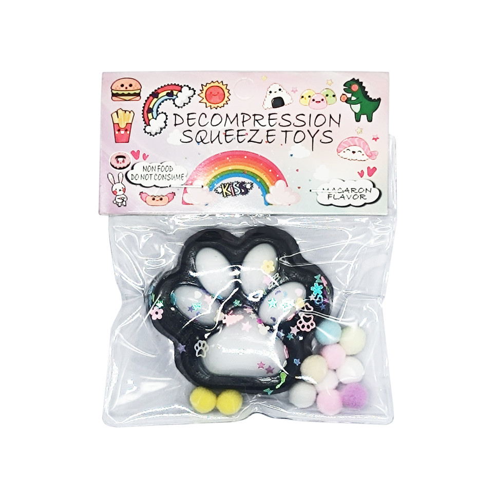 Антистресс Сквиш «Мягкие кошачьи лапки» Bambi SKL-102(Black) Черный