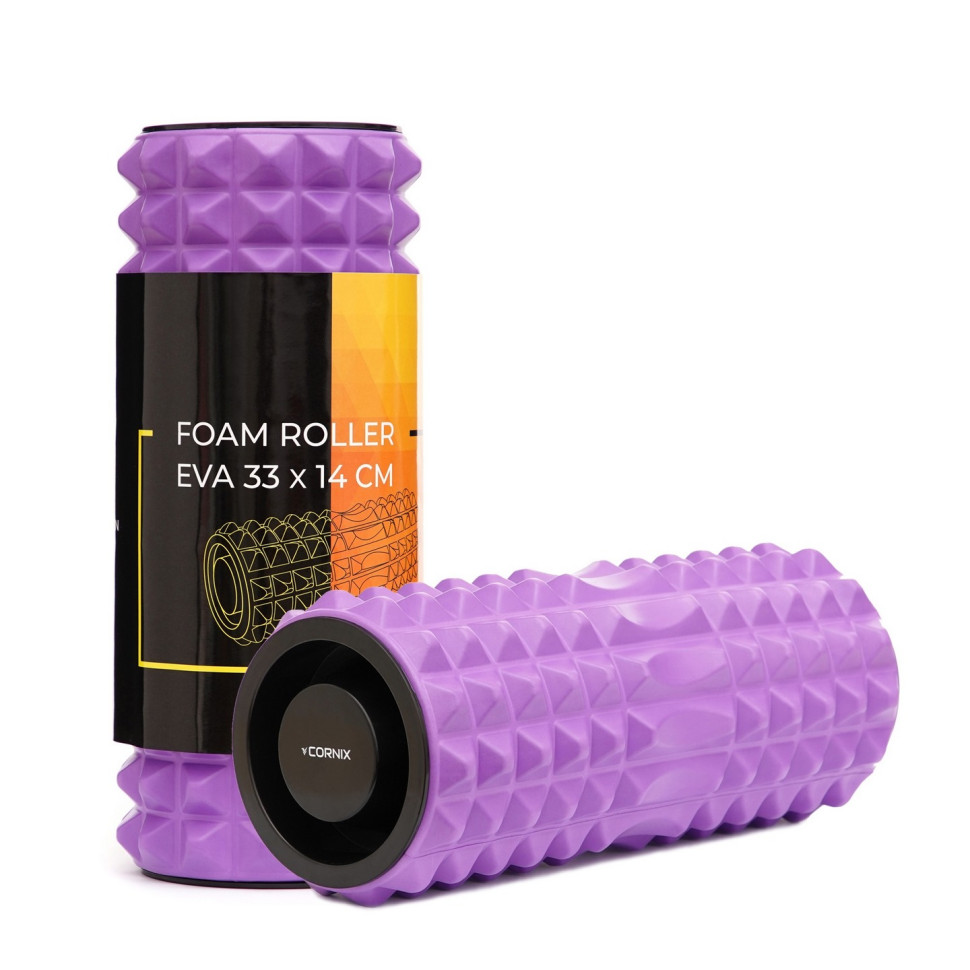 Массажный ролик (валик, роллер) Cornix XR-0338 Violet 33 x 14 см