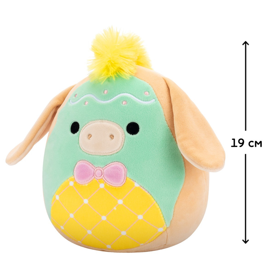 Дитяча м'яка іграшка Пастельний віслючек Squishmallows SQER01205, 19 см