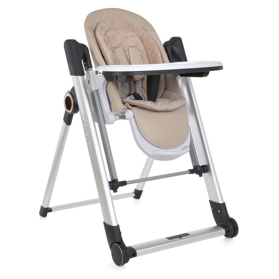 Стільчик-гойдалка El Camino ME 1102 DEBUT Elegant Beige, р/к, ел.прів., для годування, 5-точ.рем.