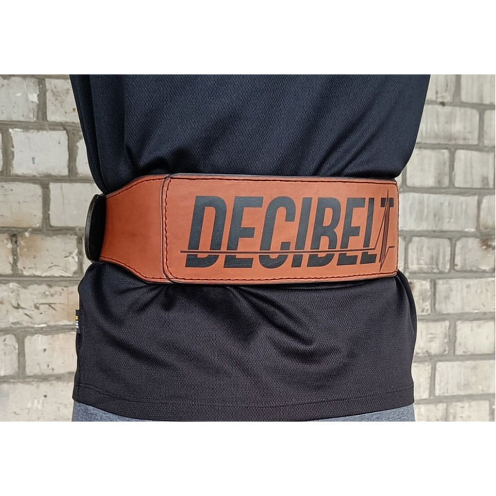 Пояс атлетический DeciBelt EasyFit EFTB-BR4XL коричневый 4XL