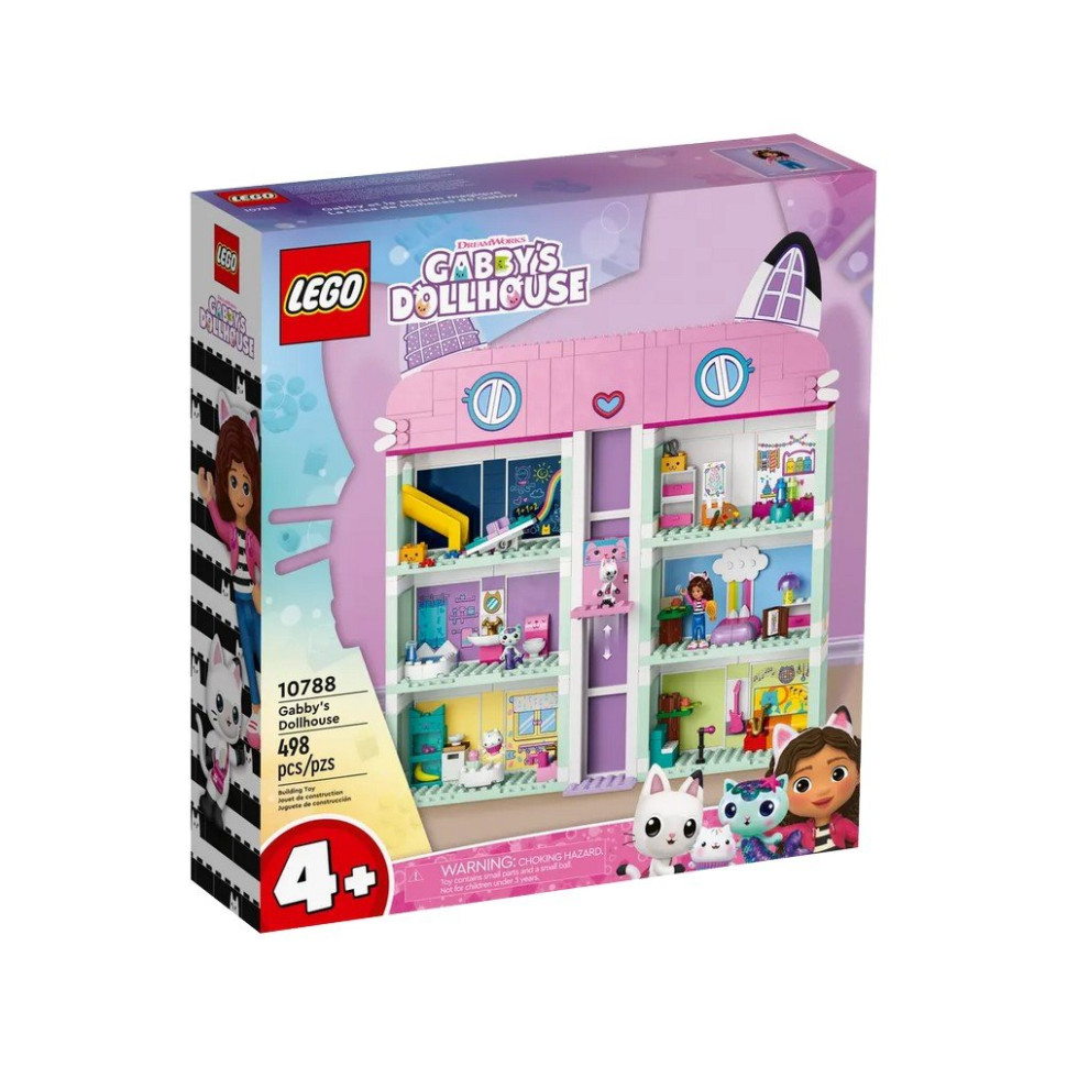 Конструктор Кукольный домик Габби LEGO 10788, 498 деталей