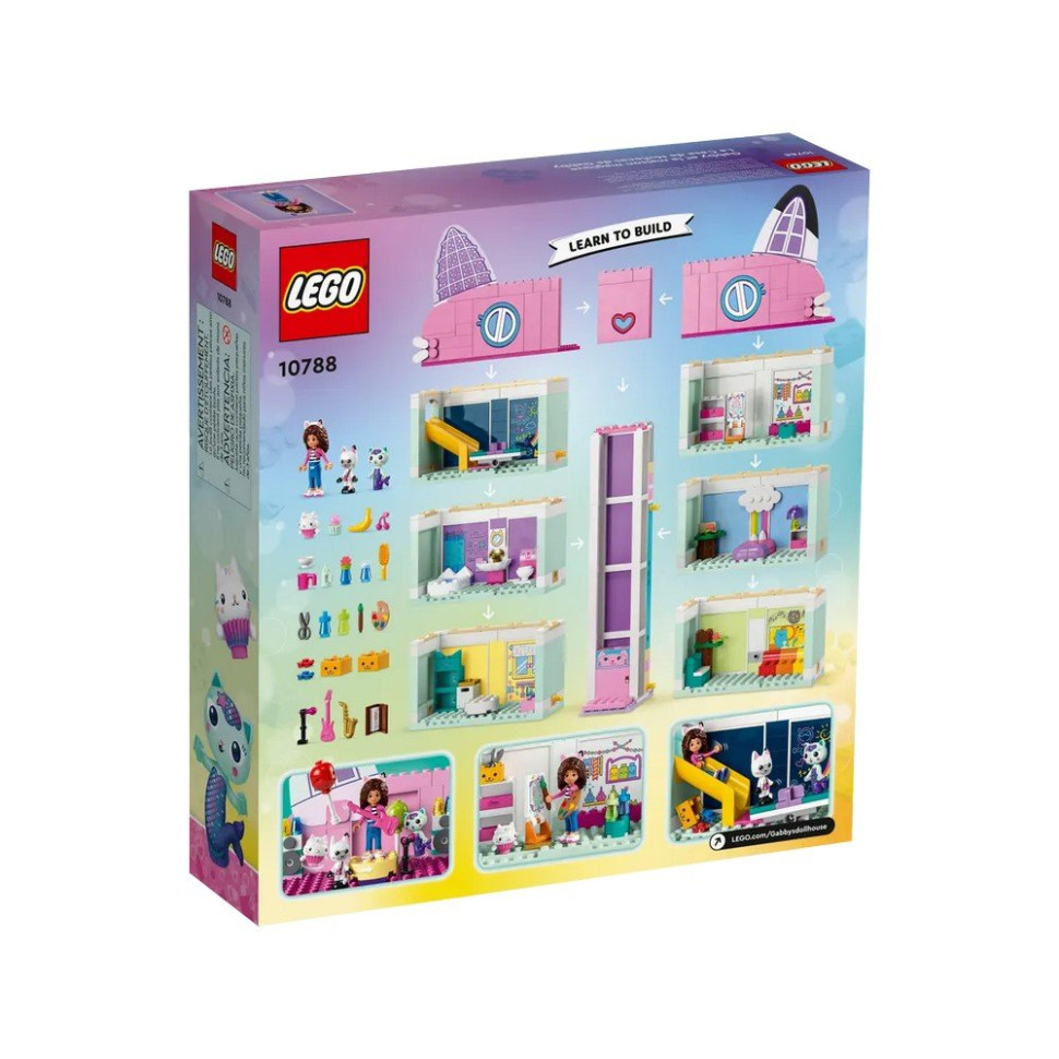 Конструктор Кукольный домик Габби LEGO 10788, 498 деталей