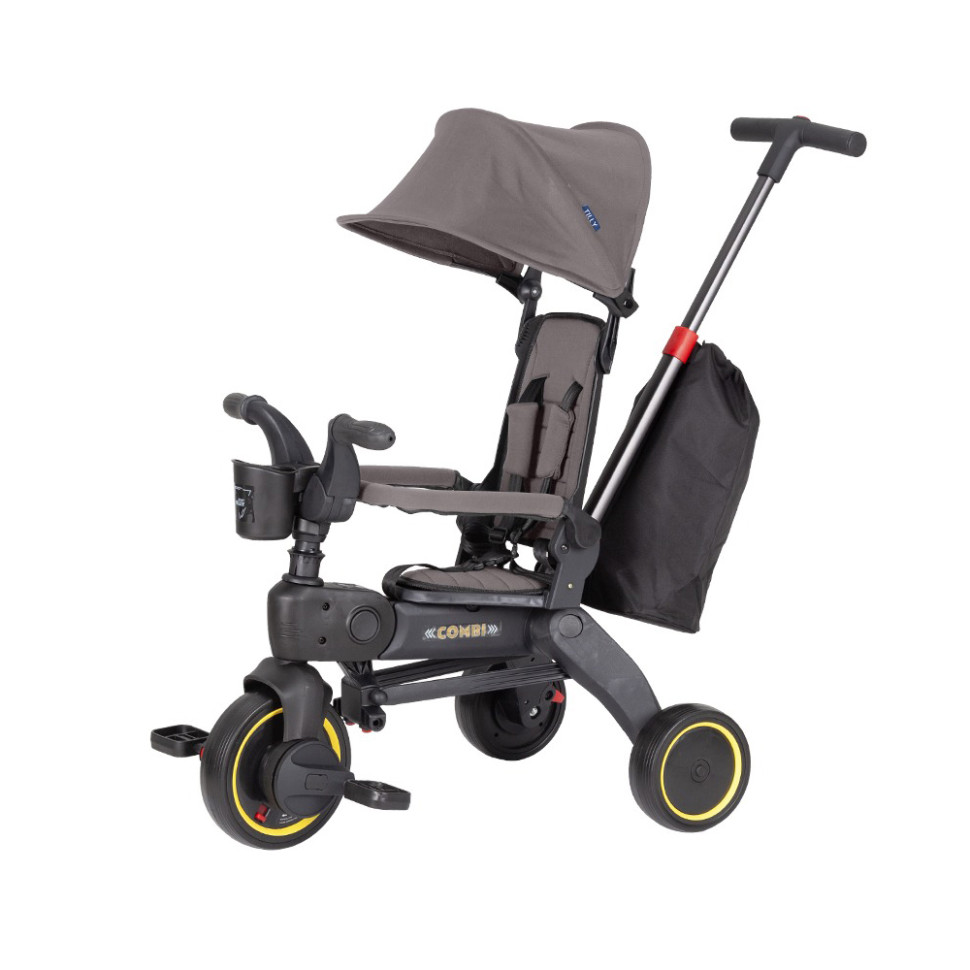 Детский трехколесный велосипед COMBI Tilly T-392 GREY, серый