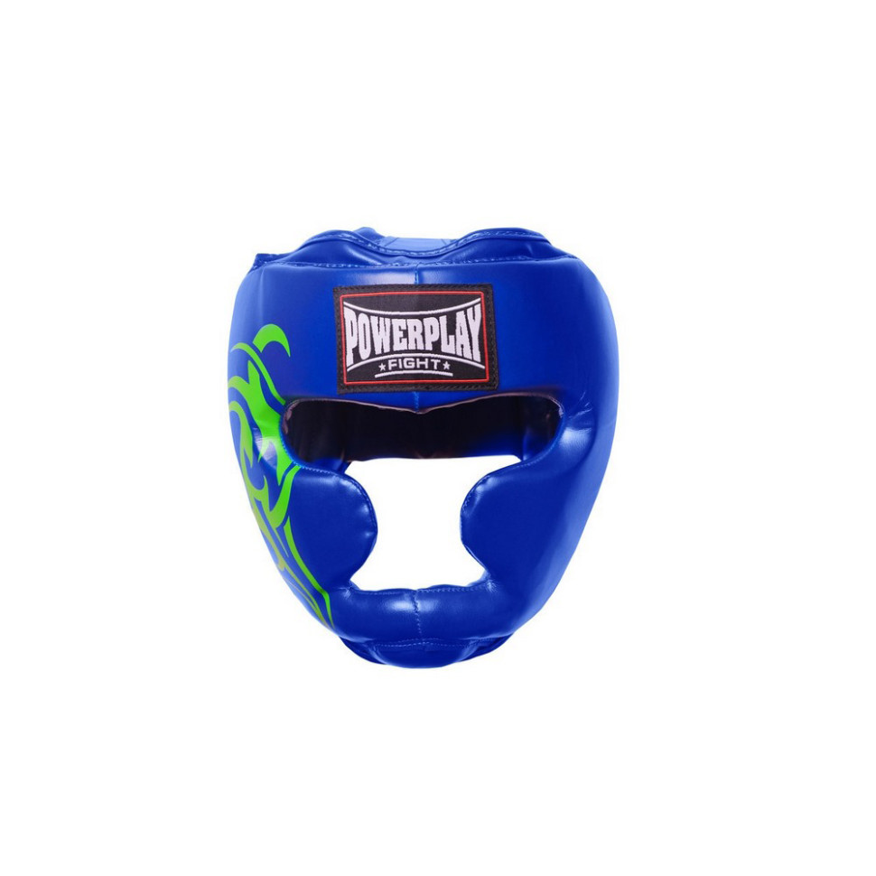 Боксерский шлем тренировочный PowerPlay PP_3043_L_Blue, L