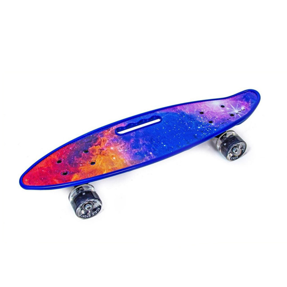 Скейт Penny Board Universe Scale Sports 87993766 колеса зі світлом 70 кг