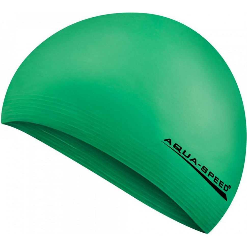Шапка для плавания SOFT LATEX 5730 Aqua Speed 122-11 зеленый, OSFM