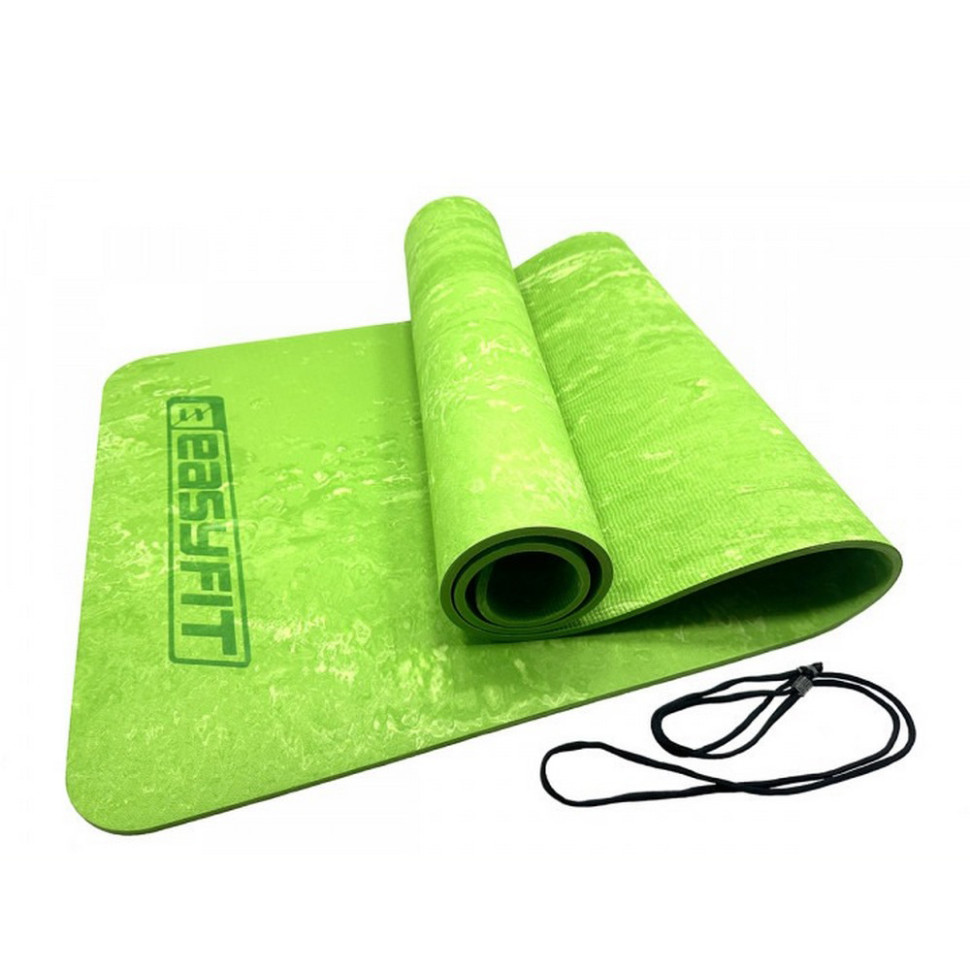 Килимок для йоги та фітнесу PER Premium Mat EasyFit EF-1930-G 8 мм, Салатовий