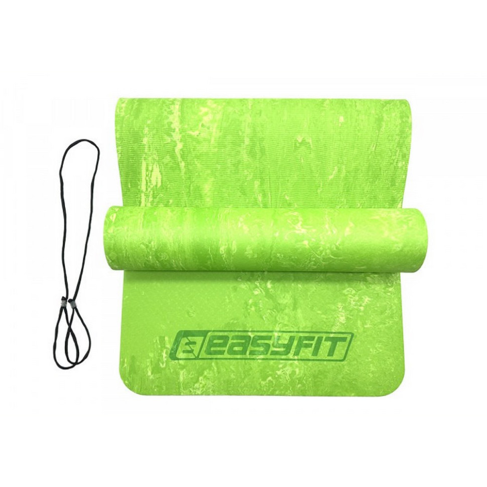 Килимок для йоги та фітнесу PER Premium Mat EasyFit EF-1930-G 8 мм, Салатовий