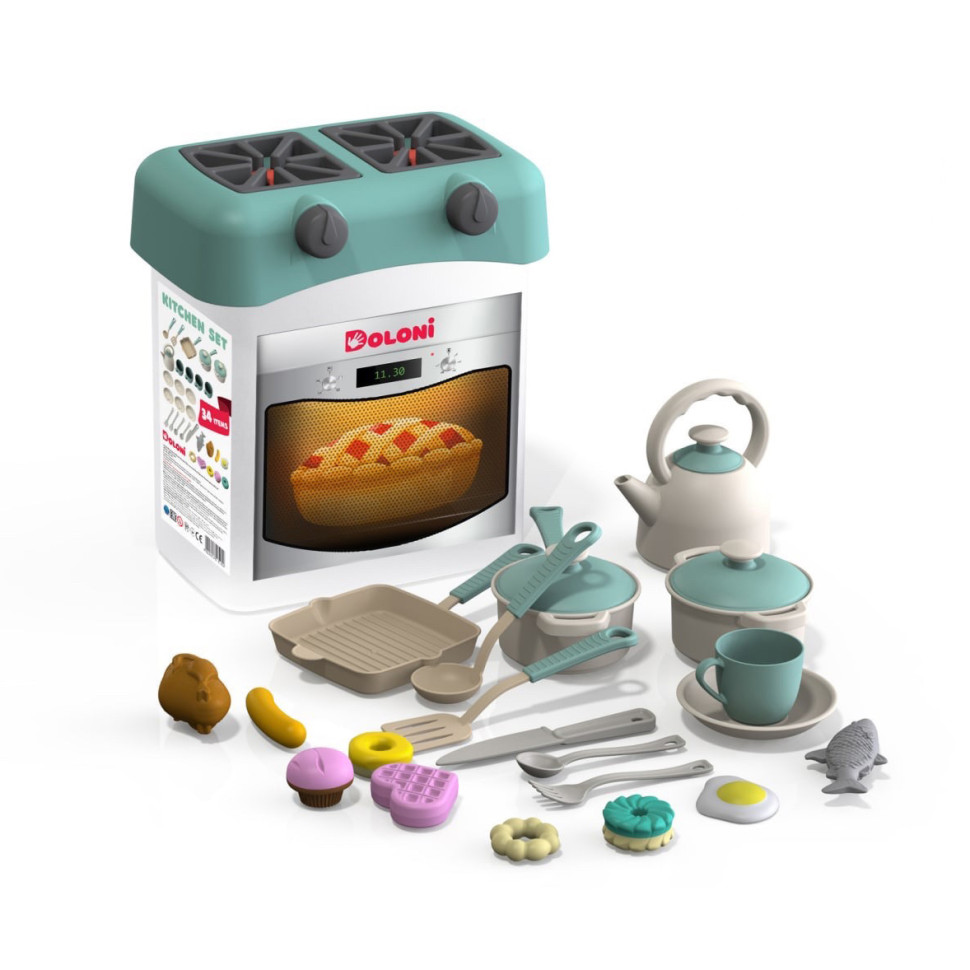 Ігровий набір Кухня-Бокс DOLONI-TOYS 01480/2 Бірюзовий