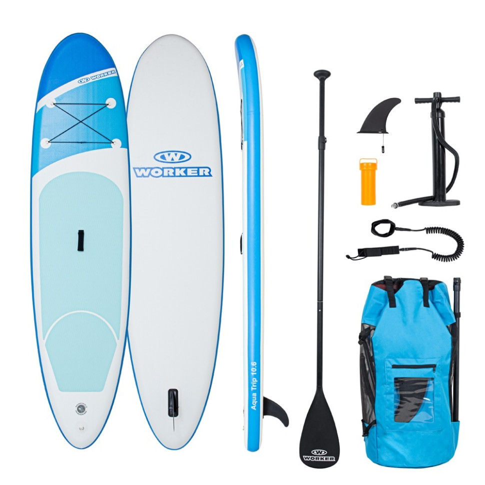 Надувная SUP доска (Сапборд) WaveTrip 10'6' WORKER 22611, 320 х 75 см
