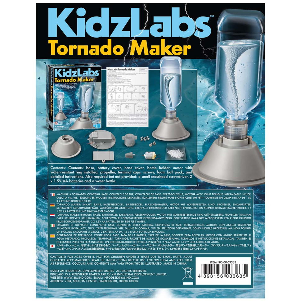 Набор для исследований Торнадо 4M 00-03363 серия KidzLabs