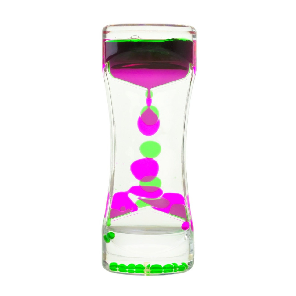 Пісочний годинник Bambi XX-3(Green) зелений, з гелевою рідиною, 13,5 см