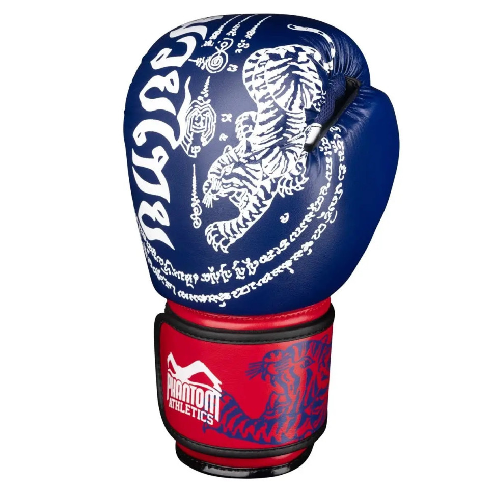 Боксерские перчатки Muay Thai Phantom PHBG2496-12 Blue 12 унций (бинты в подарок)