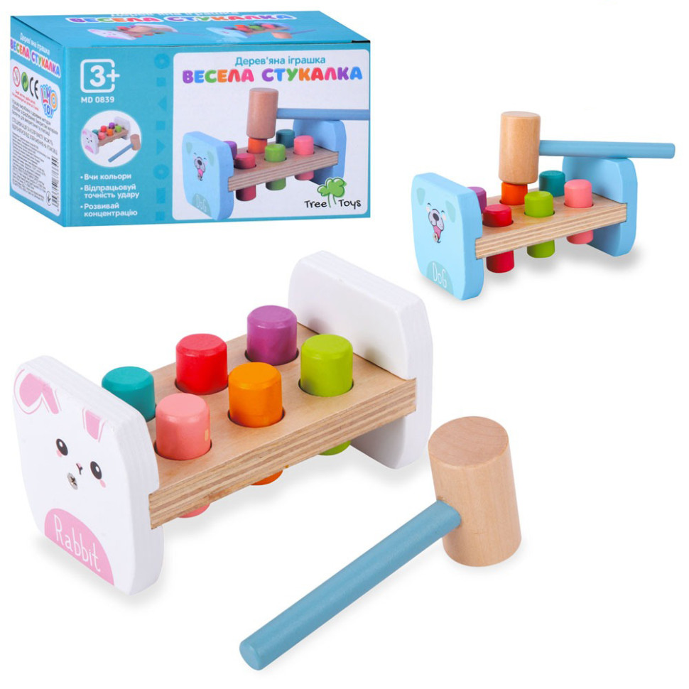 Деревянная игрушка стукачка 
