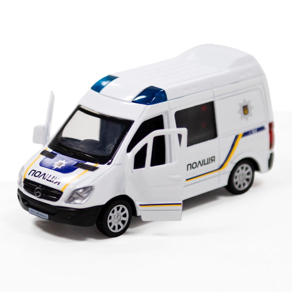 Автомодель дитяча Поліція MERCEDES-BENZ SPRINTER TechnoDrive 250294 інерційна