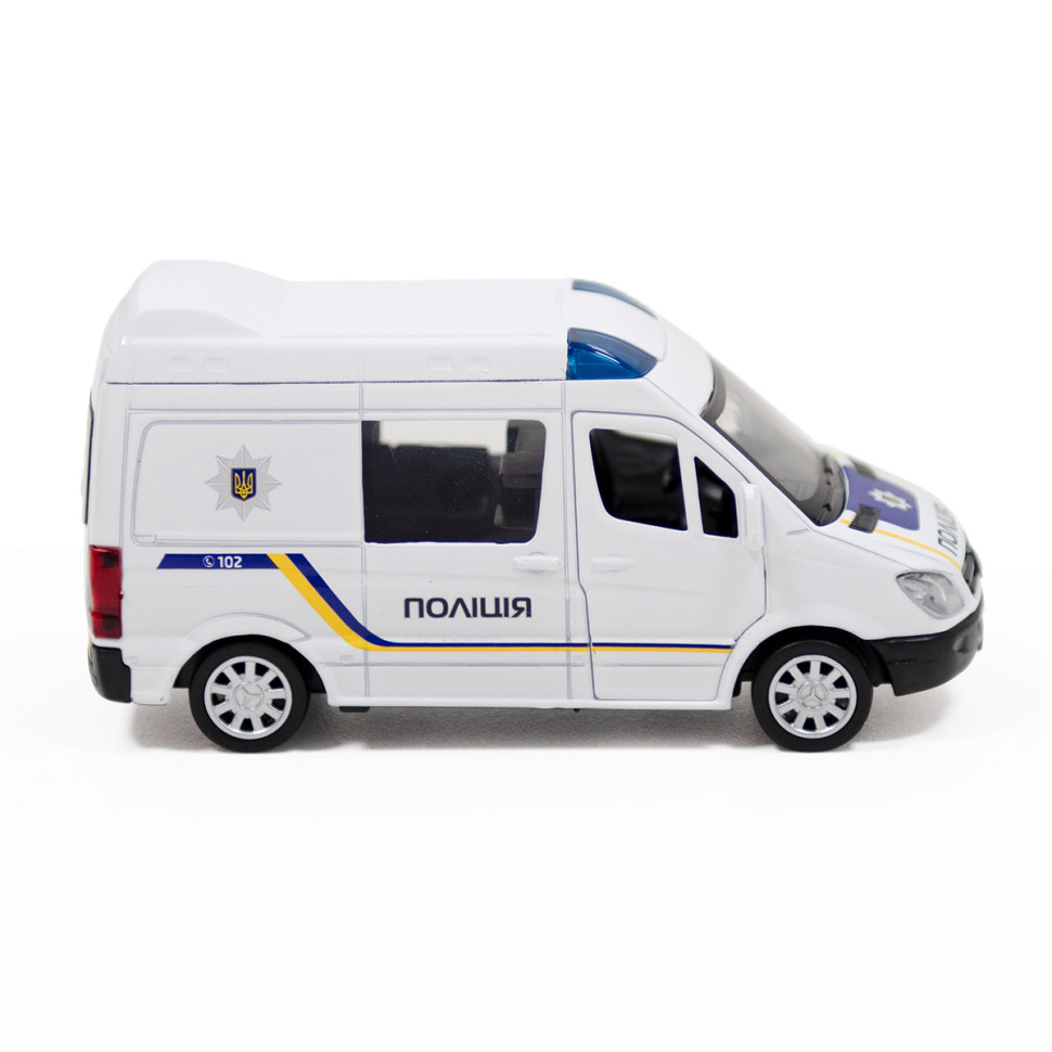 Автомодель дитяча Поліція MERCEDES-BENZ SPRINTER TechnoDrive 250294 інерційна