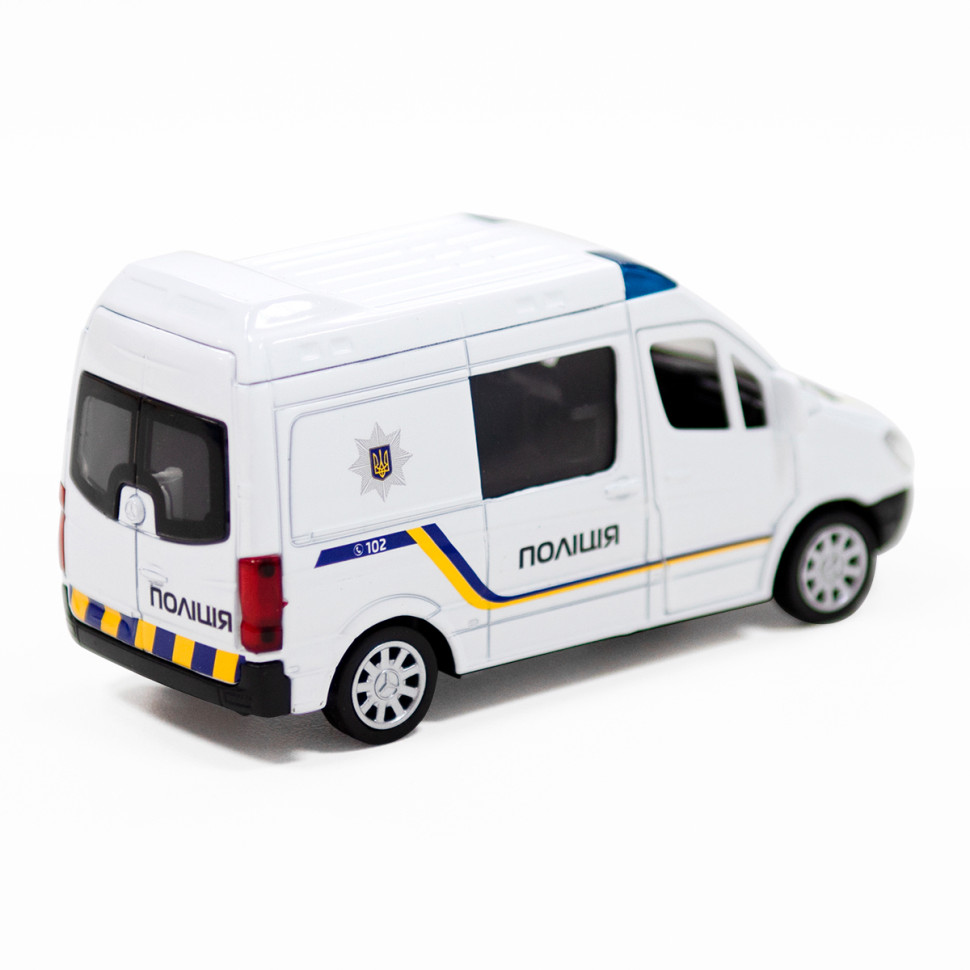 Автомодель дитяча Поліція MERCEDES-BENZ SPRINTER TechnoDrive 250294 інерційна