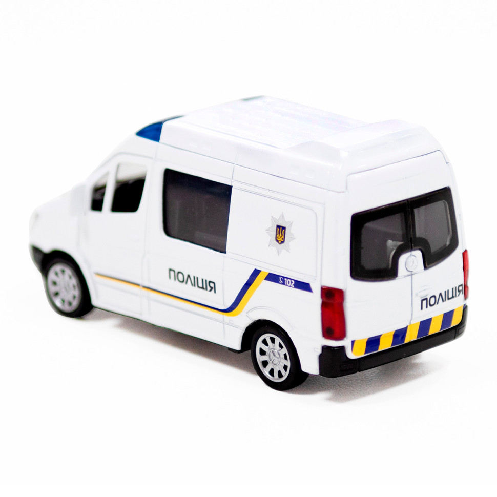 Автомодель дитяча Поліція MERCEDES-BENZ SPRINTER TechnoDrive 250294 інерційна