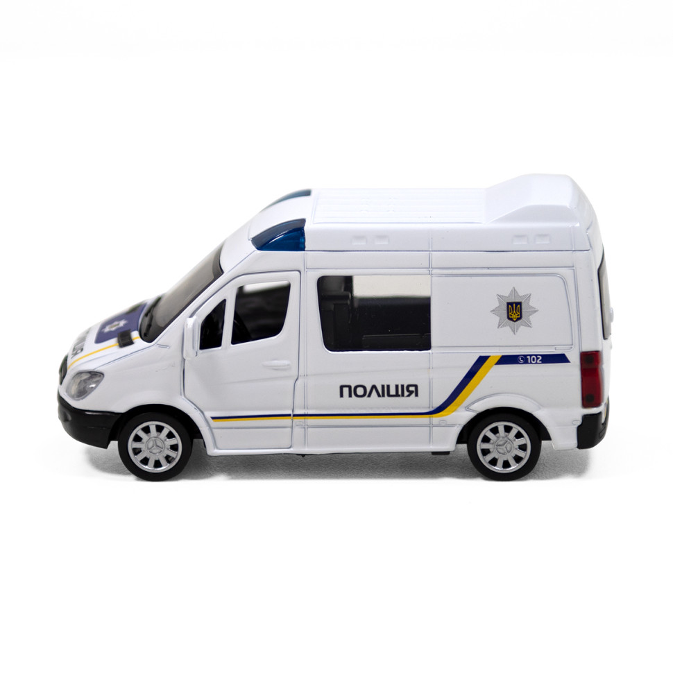 Автомодель дитяча Поліція MERCEDES-BENZ SPRINTER TechnoDrive 250294 інерційна
