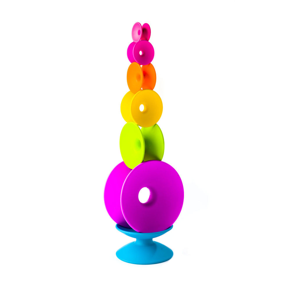 Пірамідка Spoolz Fat Brain Toys FA181-1 Кольорові котушки
