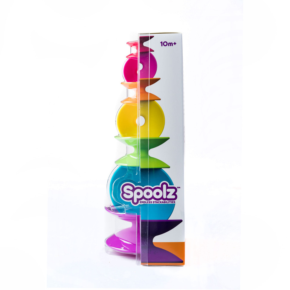 Пірамідка Spoolz Fat Brain Toys FA181-1 Кольорові котушки