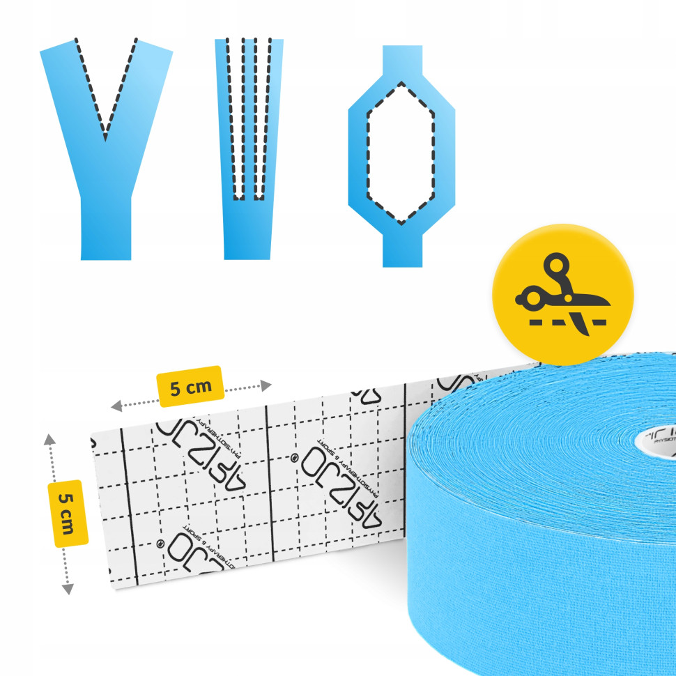 Кинезиологический тейп 4FIZJO P-5905973405546 Sky Blue 5 см x 31 м 
