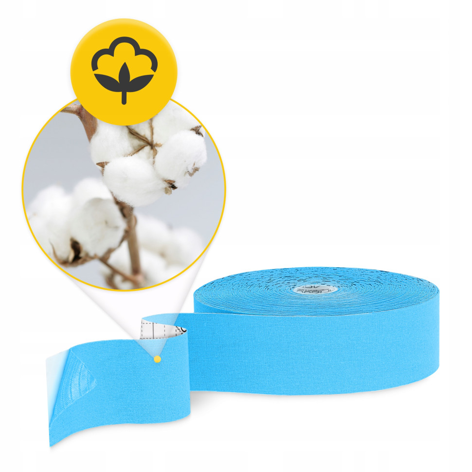 Кинезиологический тейп 4FIZJO P-5905973405546 Sky Blue 5 см x 31 м 