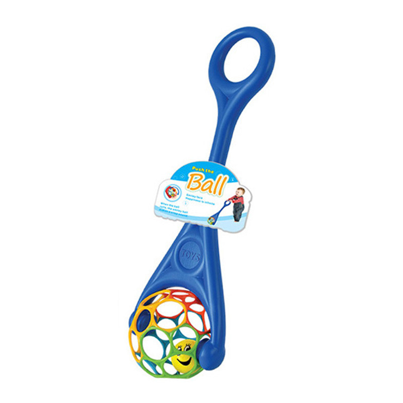 Детская каталка на палке Bambi 3201(Blue) шар с погремушкой, 61х19х14 см
