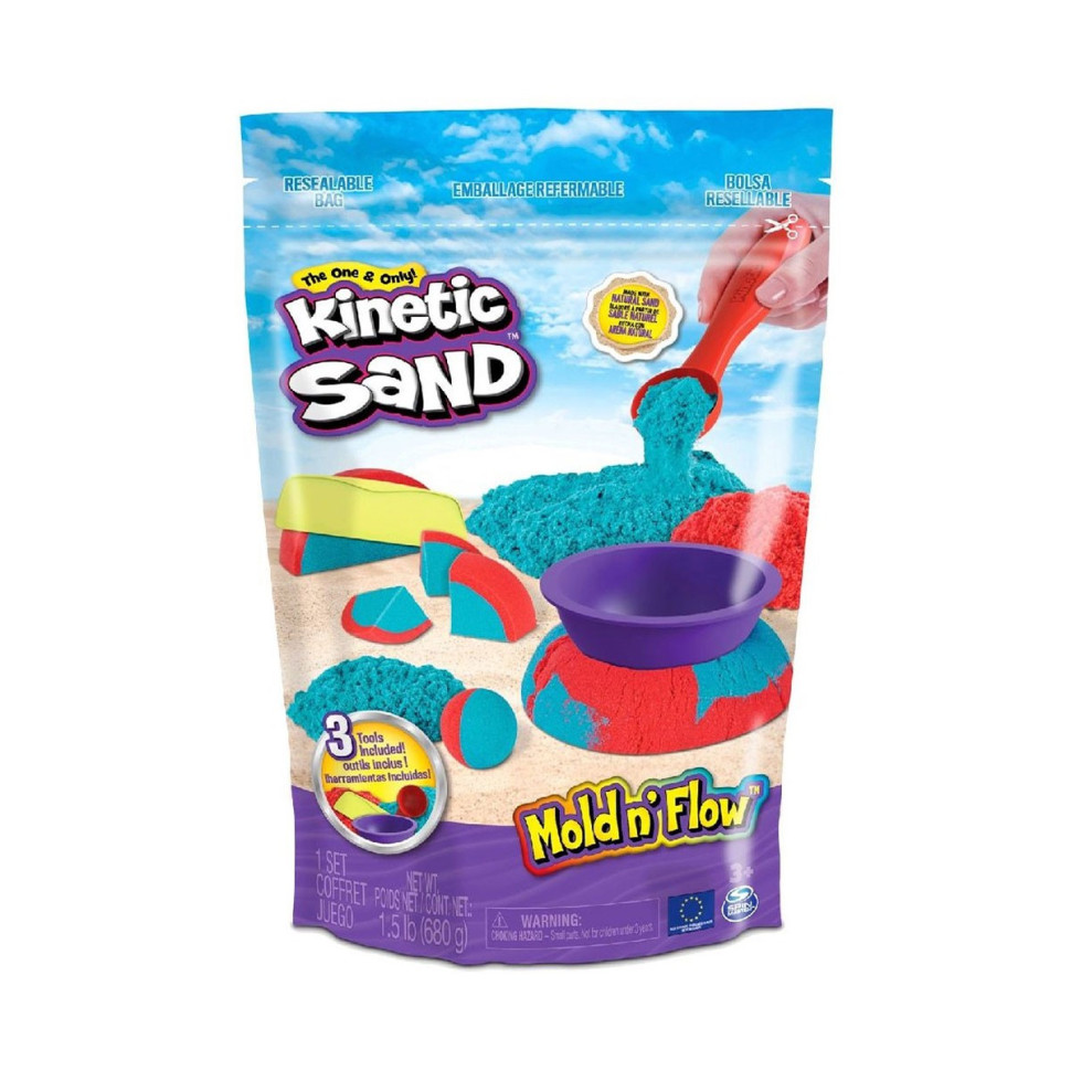 Набор песка для детского творчества «Красочный Дуэт» Kinetic Sand 71652, 2 цвета 680 г