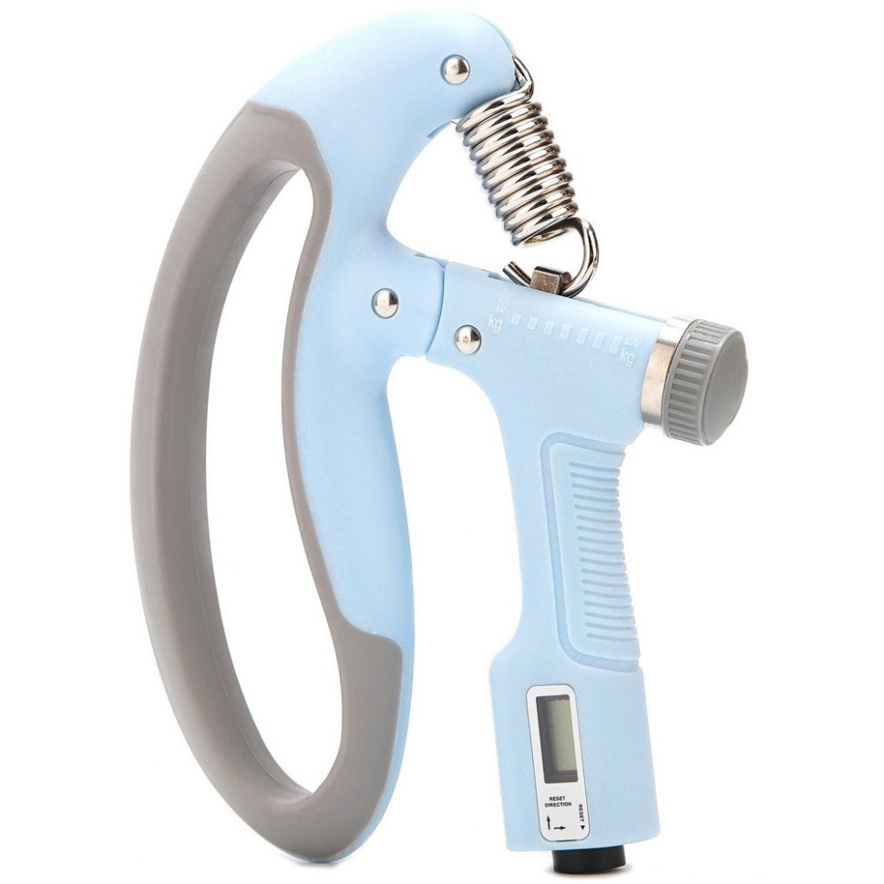 Эспандер кистевой со счетчиком PP-4403 PowerPlay PP_4403_Blue 10-100 кг, с регулируемой нагрузкой