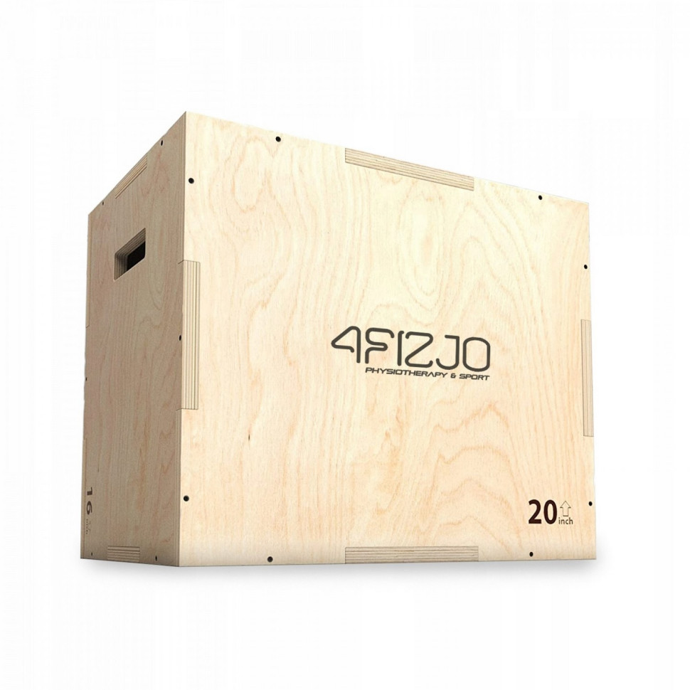 Плиометрический бокс 3 в 1 4FIZJO 4FJ0404, 60 x 50 x 40 см, деревянный