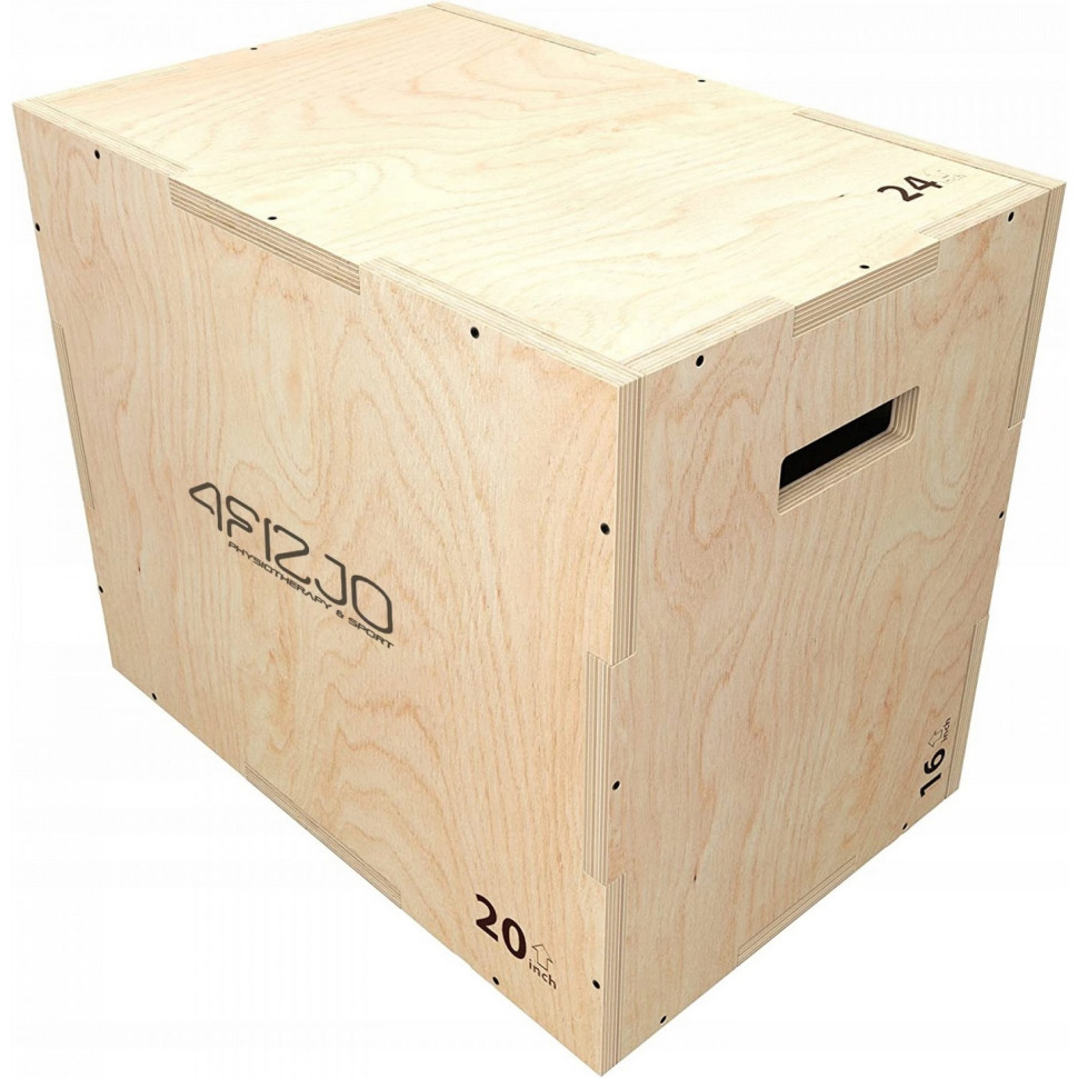 Плиометрический бокс 3 в 1 4FIZJO 4FJ0404, 60 x 50 x 40 см, деревянный
