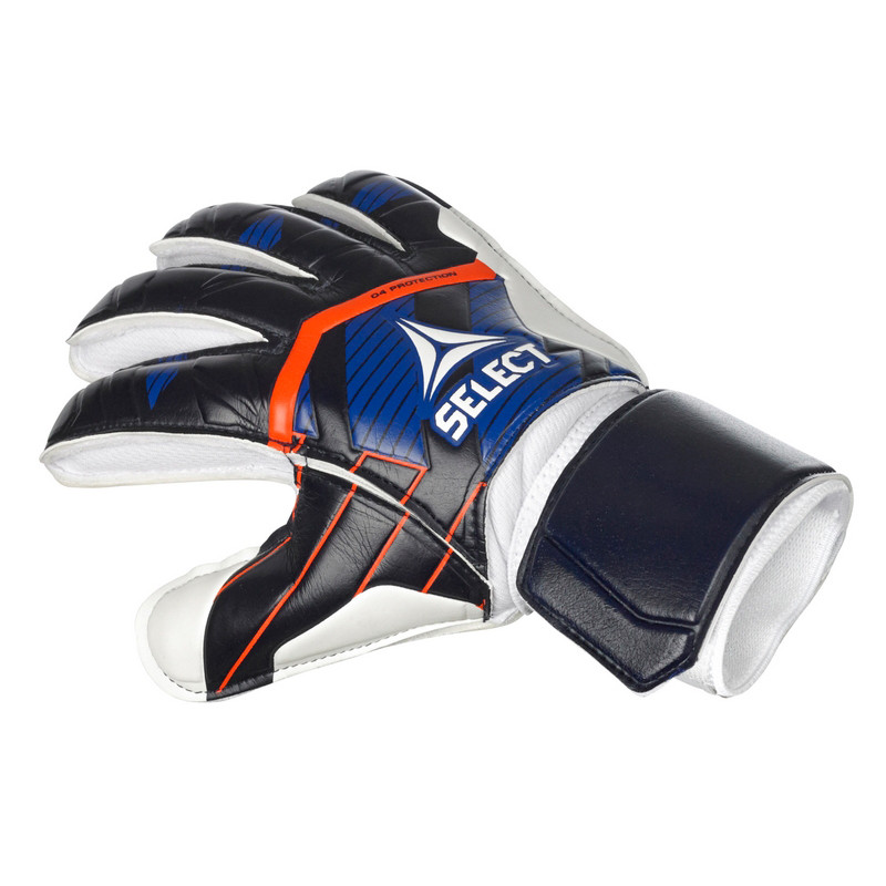 Рукавички воротарські GOALKEEPER GLOVES 04 PROTECTION v24 Select 601041-202-5 синій, білий 16 см