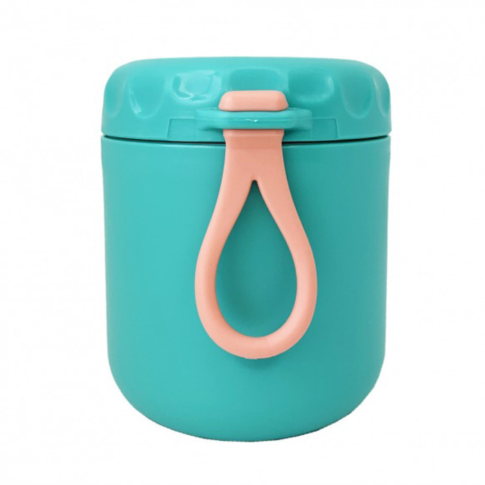 Ланчбокс с ложкой Mega Zayka MGZ-0122(Green) 430 мл