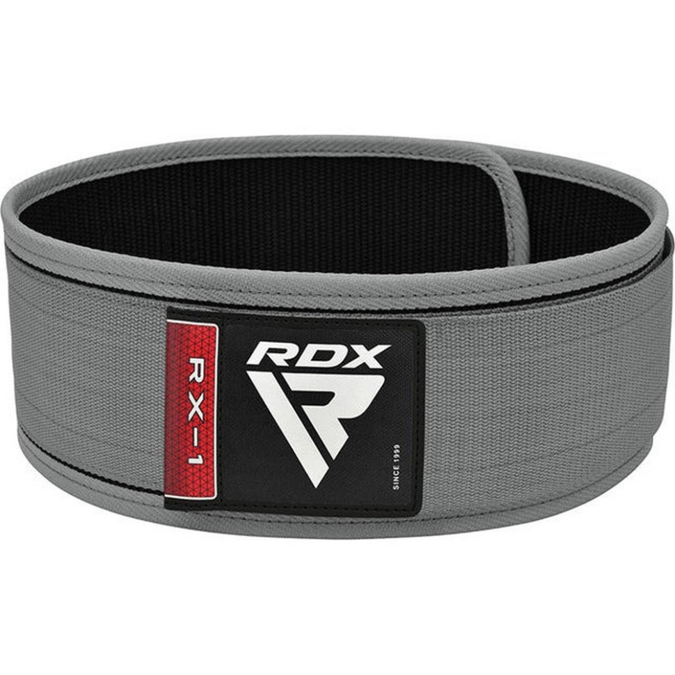 Пояс для тяжелой атлетики RX1 Weight Lifting Belt RDX Inc Limited WBS-RX1G-S, Grey, S