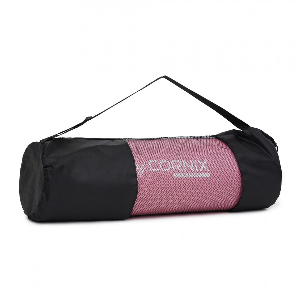 Килимок спортивний для йоги та фітнесу Сornix XR-0095, 183 x 61 x 1 см, Pink/Grey
