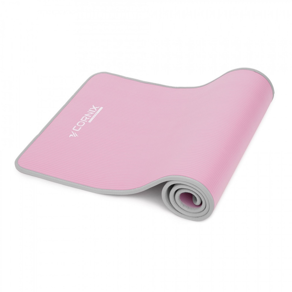 Килимок спортивний для йоги та фітнесу Сornix XR-0095, 183 x 61 x 1 см, Pink/Grey